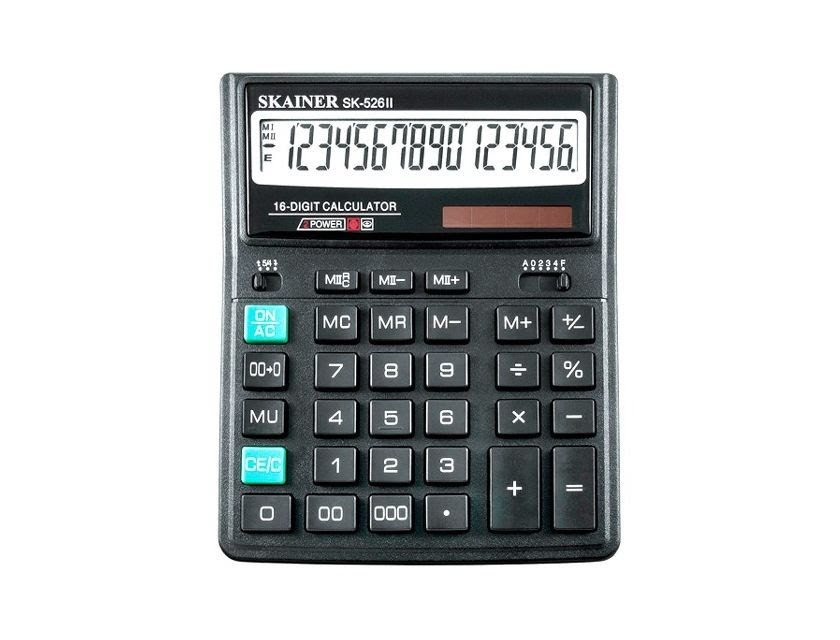 Калькулятор SKAINER SK-526 16-разр.