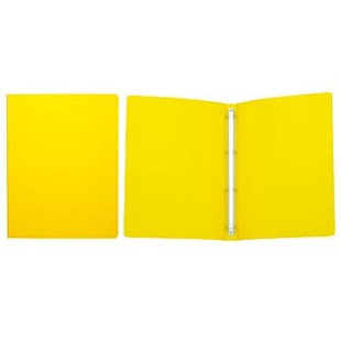 Папка FORPUS с 4-мя кольцами, желтая