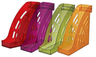 Лоток вертикальный ТОРНАДО СТАММ  красный GLOSS