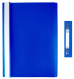 Папка евро-скоросшиватель Люкс A4, синяя