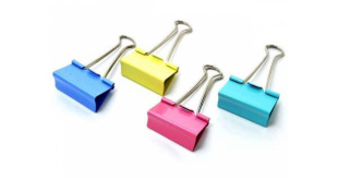 Зажимы 25 мм., ассорти