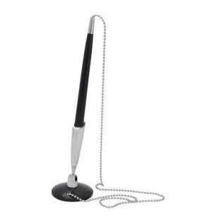 Ручка шариковая с черной подставкой