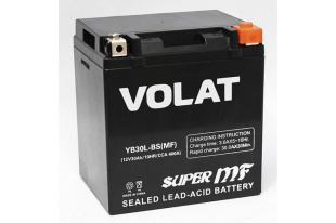 Aккумулятор Volat YB30L-BS (MF) (30A/h), 400А R+