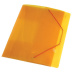 Папка на резинках желтая полупрозрачная А4 PROFF