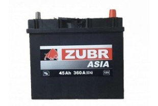 Аккумулятор ZUBR ASIA Clarios (45 А/h), 360А R+