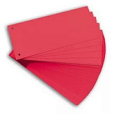 Разделитель картонный, красный, 105*240 мм