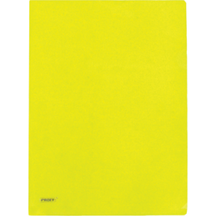 Папка-уголок A4 желтая Proff. Alpha