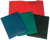 Папка для бумаг на резинках, красная, А4