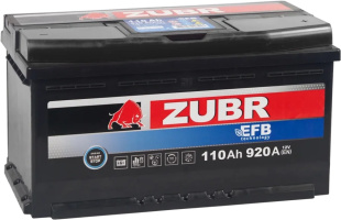 Аккумулятор ZUBR EFB (110 A/h), 920А R+