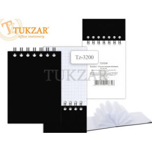 Блокнот на гребне TUKZAR А7. 60 л. с пластиковой обложкой.