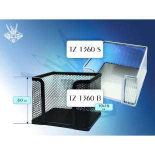 Лоток для записных блоков: 10X10 см.