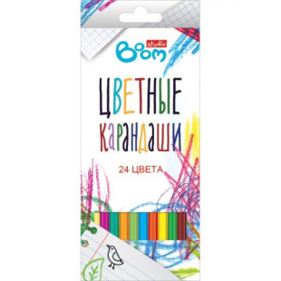 Карандаши 24 цвета "Boom. Studio"