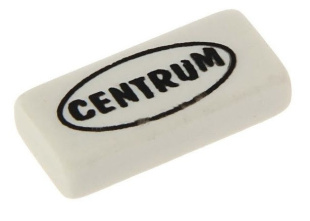Ластик CENTRUM белый 30*16*8 мм.