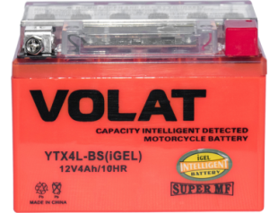 Aккумулятор Volat YTX4L-BS(iGEL) (4A/h), 10А R+