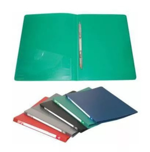 Папка с пружинным скоросшивателем и карманом, ассорти