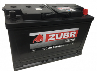 Аккумулятор Zubr Professional (120 A/h), 950А R+